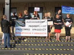 Protestowali przeciwko likwidacji "Aleksandrówki"