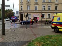 Wypadek na ul. Katowickiej, dwie osoby są ranne