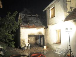 Pożar garażu na Kolonii Gosławickiej