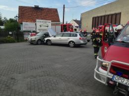 Zderzenie trzech aut w Dobrzeniu Wielkim