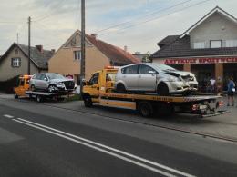 Zderzenie trzech aut w Dobrzeniu Wielkim