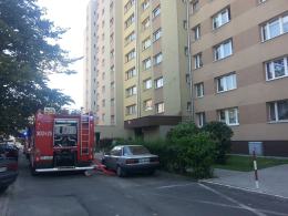 Pożar w bloku przy ulicy Wrocławskiej