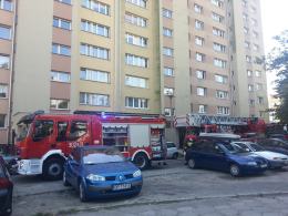 Pożar w bloku przy ulicy Wrocławskiej