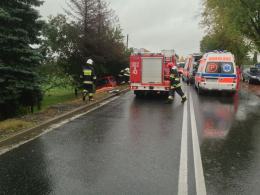 Wypadek na trasie Opole-Krapkowice, dwie osoby w szpitalu