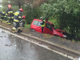 Wypadek na trasie Opole-Krapkowice, dwie osoby w szpitalu