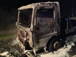 Ciężarówka spłonęła na autostradzie A4