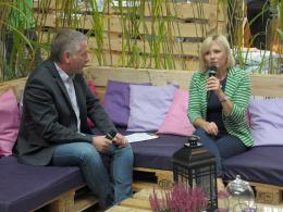 O swoich doświadczeniach w prowadzeniu ogrodu opowiada na targach Maja Popielarska, dziennikarka telewizji TVN.