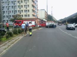 Wypadek na rondzie w Opolu