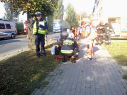Zderzenie fiata i skody na ul. Armii Krajowej