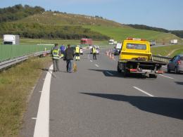 Motocyklista zginął w wypadku na A4