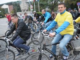 Rowerowa Masa Krytyczna w obronie wyspy Bolko