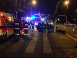 Wypadek na skrzyżowaniu, kierowca wjechał na czerwonym świetle