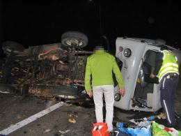 Wypadek na A4. Kierowca zasnął za kierownicą.