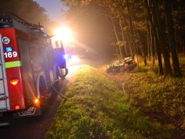 Wypadek w Dąbrowie, ranna 34-latka