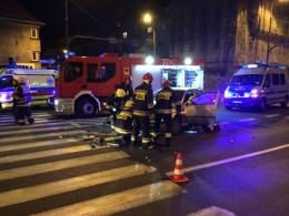 Zderzenie dwóch samochodów w centrum Opola