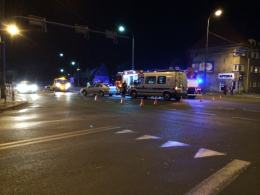 Zderzenie dwóch samochodów w centrum Opola
