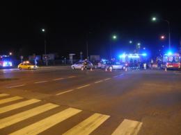 Wypadek na skrzyżowaniu Oleskiej i Chabrów