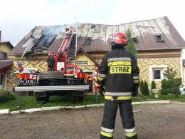 Pożar schroniska dla bezdomnych "Stajenka" pod Strzelcami Opolskimi
