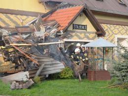 Pożar schroniska dla bezdomnych "Stajenka" pod Strzelcami Opolskimi