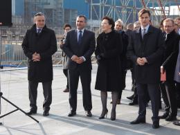 Premier Ewa Kopacz odwiedziła plac rozbudowy Elektrowni Opole
