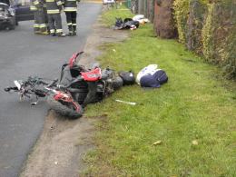 16-letni motorowerzysta ciężko ranny w wypadku w Przeczy
