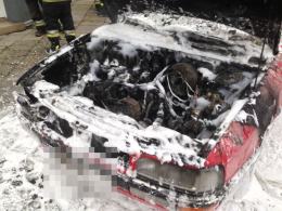 Audi zapaliło się podczas jazdy
