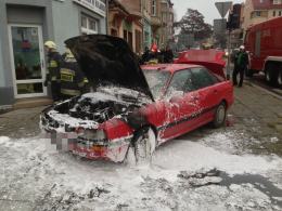 Audi zapaliło się podczas jazdy