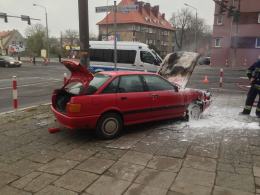 Audi zapaliło się podczas jazdy