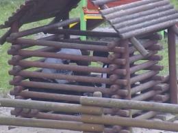 Nastolatkowie schowali się w drewnianym domku na placu zabaw i tam rozdzielali porcje narkotyków.
