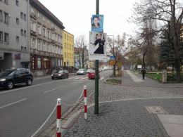 Na usunięcie swojego plakatu czas ma jeszcze Sandra Cierniak z Mniejszości Niemieckiej. (Fot: Dżacheć)