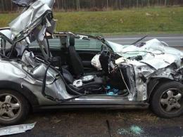 Groźny wypadek na autostradzie