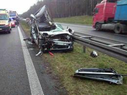 Groźny wypadek na autostradzie