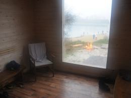 Przy kamionce Silesia działa sauna