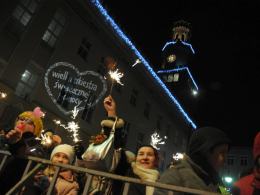 Światełko do nieba na podsumowanie finału WOŚP
