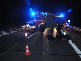 Kierowca audi potrącony na A4 przez ciężarówkę