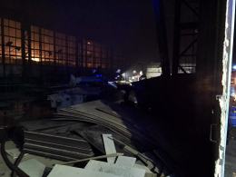 Pożar w hali magazynowej przy ul. Wschodniej