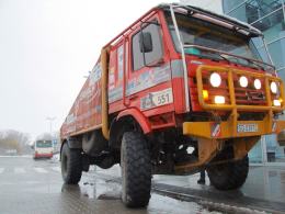 Ciężarówka Józefa Cabały - uczestnika Rajdu Dakar.
