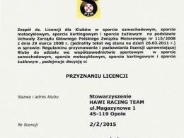 Jest licencja dla żużla, ale do ligowych startów jeszcze daleko
