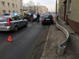 Wypadek na Placu Kazimierza, dwie osoby w szpitalu