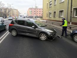 Wypadek na Placu Kazimierza, dwie osoby w szpitalu