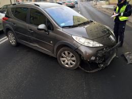 Wypadek na Placu Kazimierza, dwie osoby w szpitalu