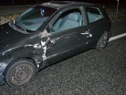 Kierowca BMW wylądował w rowie