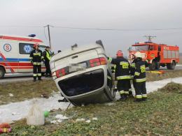 Volkswagen dachował pod Jarnołtówkiem