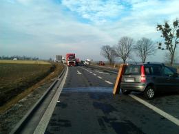 Wypadek na obwodnicy Grodkowa, jedna osoba jest ranna