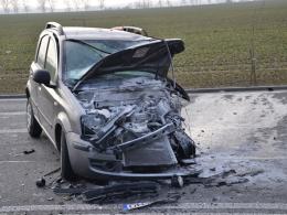 Wypadek na obwodnicy Grodkowa, jedna osoba jest ranna