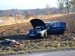 Wypadek podczas wyprzedzania na trasie Opole - Nysa