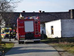 Mężczyzna ranny w pożarze domu w Mechnicach