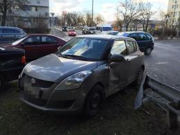 Suzuki i BMW zderzyły się na rondzie