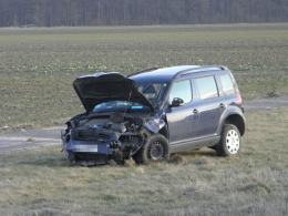 Kierowca skody zasłabł za kierownicą i dachował