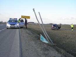 Kierowca skody zasłabł za kierownicą i dachował